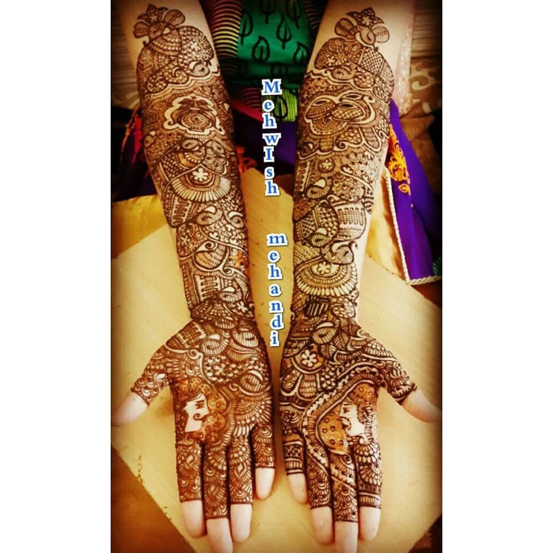 Bridal henna artwork